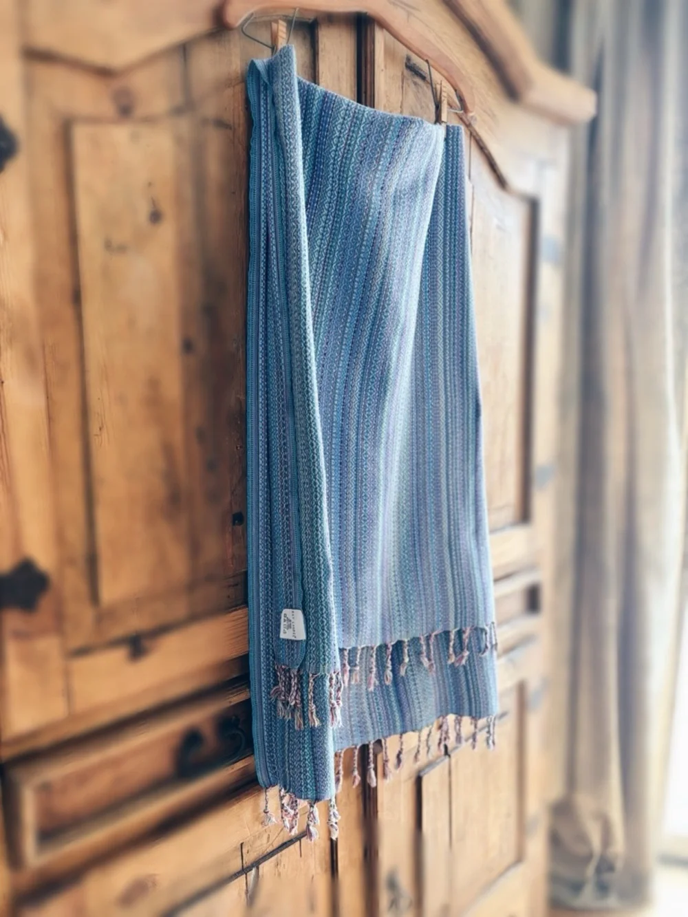 Pre-loved Vintage Bay Laurel Turkish Peshtemal Towel / Wrap